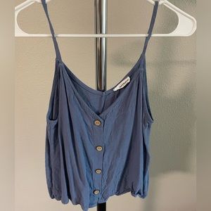 Newbury Kustom, tank top, blue button down, SIZE MEDIUM, worn ONCE